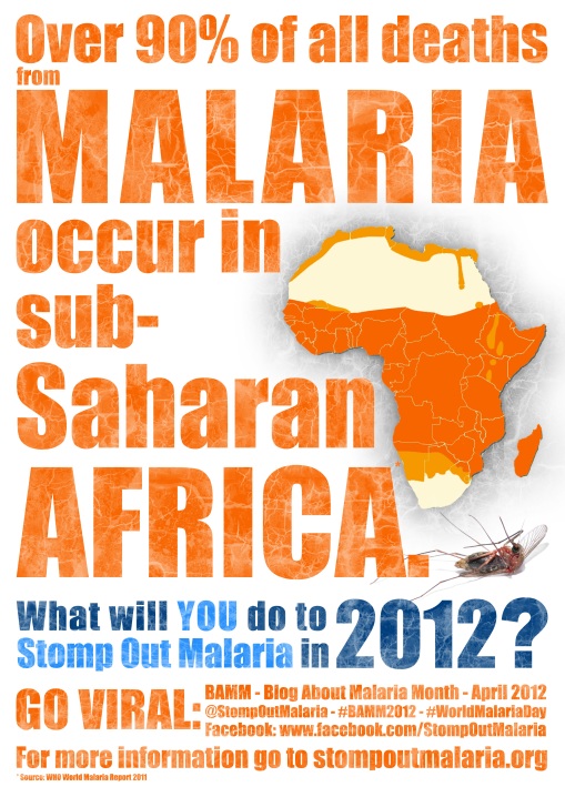 BAMM; Blog About Malaria Month; Stomping Out Malaria in Africa; World Malaria Day